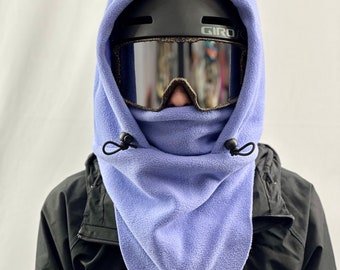 Fleece Ski Hood, Helmet Hood, Balaclava, Snoid super warm and cozy!  Sizing options available below!