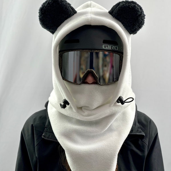 Fleece Ski Hood, Helmet Hood, Balaclava, Snoid super warm and cozy!  Sizing options available below!