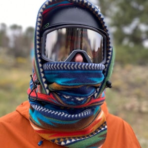 Fleece Ski Hood, Helmet Hood, Balaclava, Snoid super warm and cozy!  Sizing options available below!