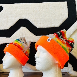 Retro Four Point Beanie - Premium 250gr High- Grade Fleece Handmade cozy retro fleece four point beanie
