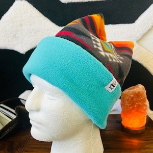 Retro Four Point Beanie - Premium 250gr High- Grade Fleece Handmade cozy retro fleece four point beanie