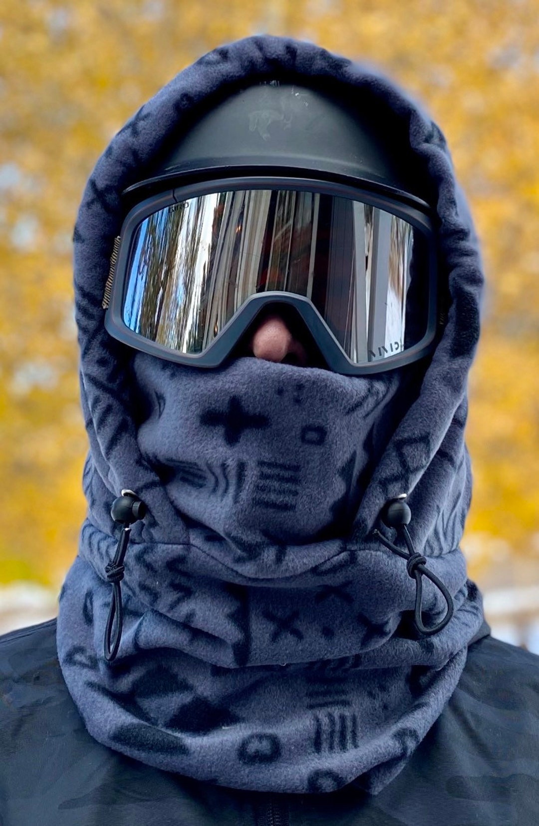 Fleece Ski Hood, Helmet Hood, Balaclava, Snoid Super Warm and Cozy Sizing  Options Available Below 