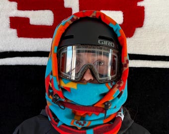 Fleece Ski Hood, Helmet Hood, Balaclava, Snoid super warm and cozy!  Sizing options available below!