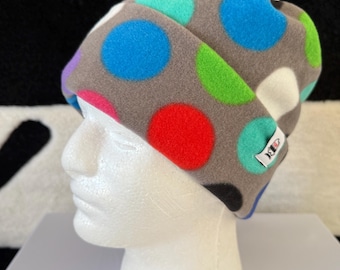 Handmade Cinch Top Fleece Beanie • Convertible Beanie & Neck Gaiter • Winter Adventure Hat • Cozy Snow Gear Made in Joshua Tree, CA