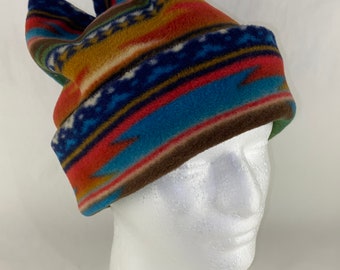 Retro Four Point Beanie - Premium 250gr High- Grade Fleece Handmade cozy retro fleece four point beanie