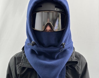 Fleece Ski Hood, Helmet Hood, Balaclava, Snoid super warm and cozy!  Sizing options available below!
