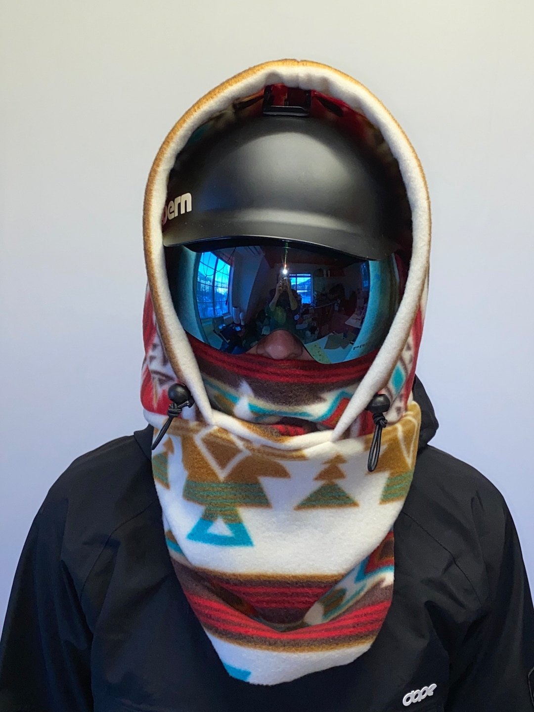 Fleece Ski Hood, Helmet Hood, Balaclava, Snoid Super Warm and Cozy