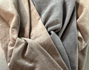 Organic Hemp Headband – Stretch Twisted Style Head Wrap – Breathable Eco-Friendly Hair Band – Handmade Boho Yoga Headband – Natural Fabric