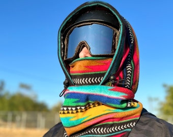 Fleece Ski Hood, Helmet Hood, Balaclava, Snoid super warm and cozy!  Sizing options available below!