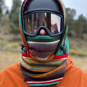 Fleece Ski Hood, Helmet Hood, Balaclava, Snoid super warm and cozy!  Sizing options available below!