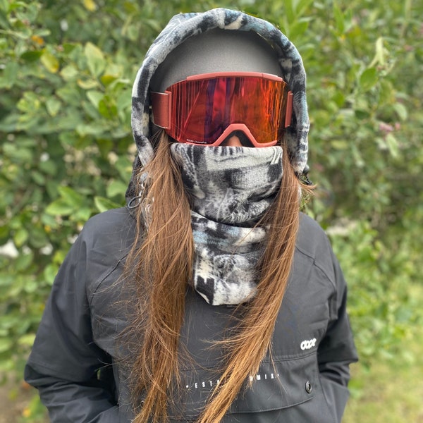 Fleece Ski-Kapuze, Helmhaube, Balaclava, Snoid super warm und kuschelig! Größenoptionen sind unten verfügbar!