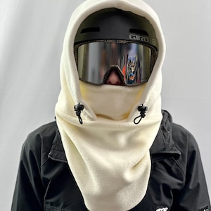 Fleece Ski Hood, Helmet Hood, Balaclava, Snoid super warm and cozy!  Sizing options available below!