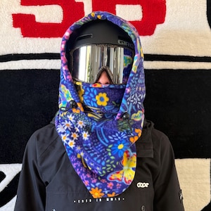 Fleece Ski Hood, Helmet Hood, Balaclava, Snoid super warm and cozy!  Sizing options available below!