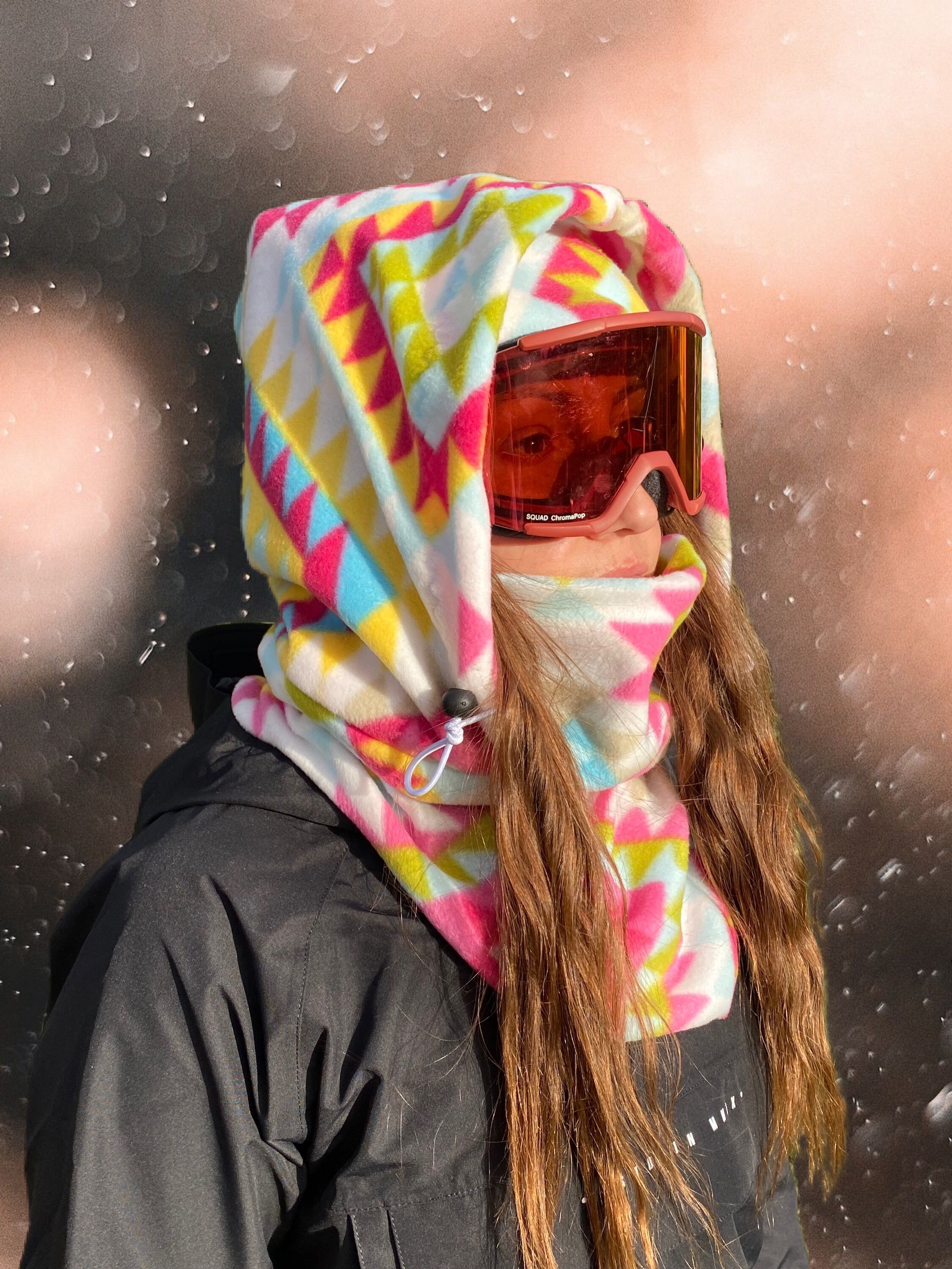 fleece ski hood