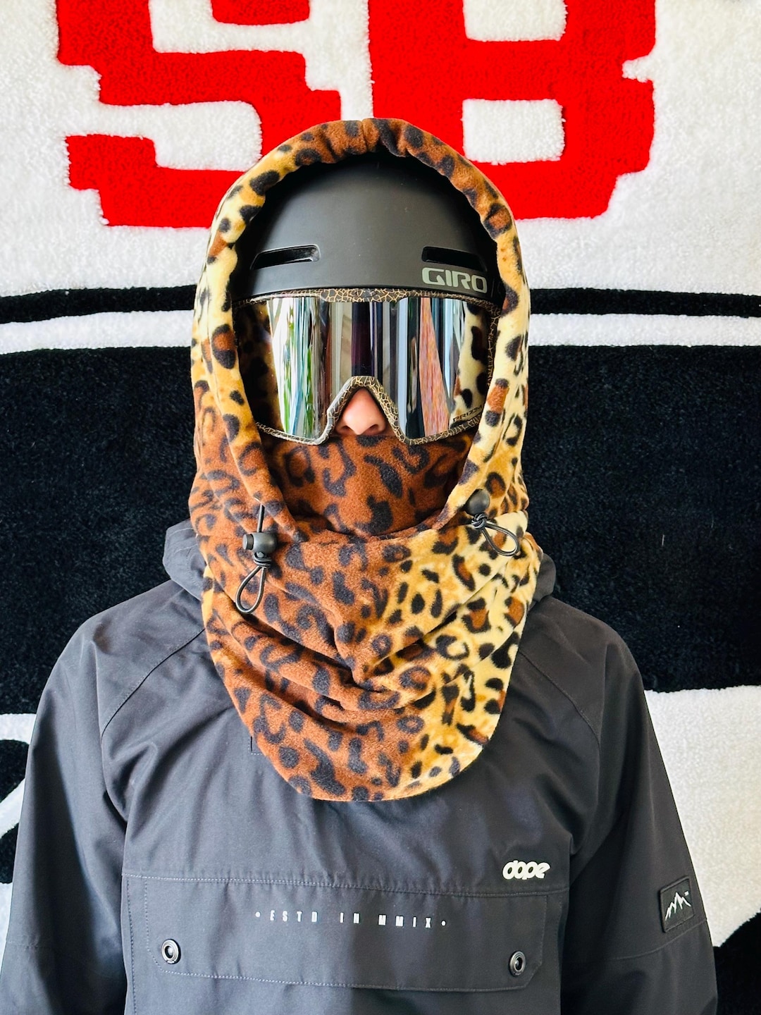 Cappuccio da sci in pile, cappuccio per casco, passamontagna