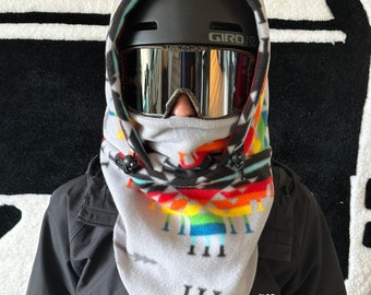 Fleece Ski Hood, Helmet Hood, Balaclava, Snoid super warm and cozy!  Sizing options available below!