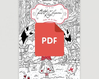 Coloring book for adults "Le Petit Chaperon Rouge" (PDF)