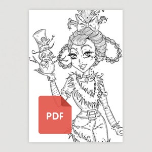 Coloring Page (PDF)  &quot;Pinups, Selection 15&quot;