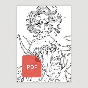 Coloring Page (PDF)  &quot;Pinups, Selection 16&quot;