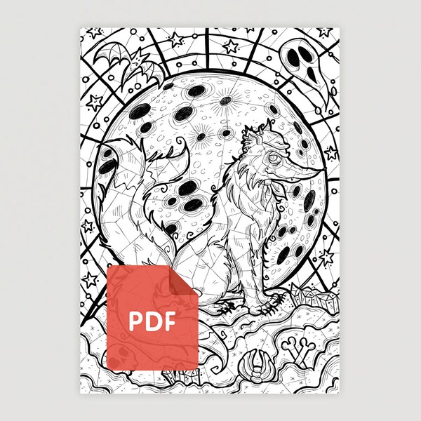 Coloring Page (PDF)  "Le Petit Chaperon Rouge, Selection 3"