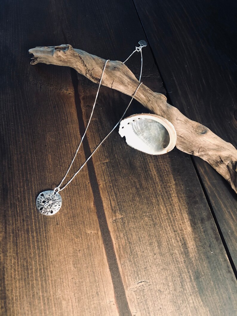 Sand Dollar Ocean Outdoor Beach Sterling Silver Necklace