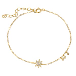 Star bracelet sterling silver • celestial bracelet • north star silver bracelet • starburst charm bracelet • meteorites bracelet • women
