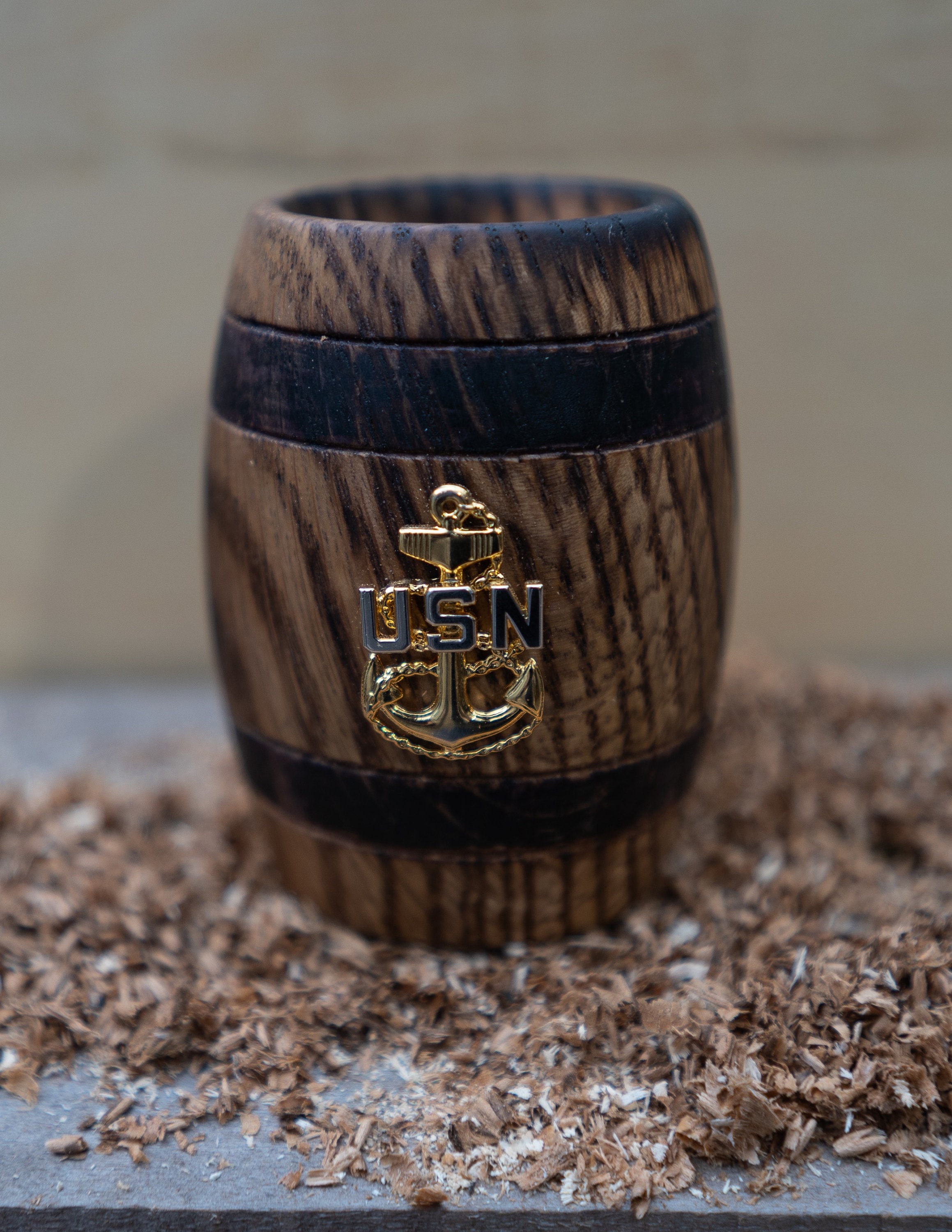 Whiskey barrel CPO shot glass Etsy