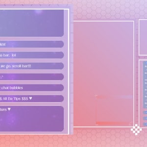 Fan Site Custom CSS Galaxy Chat Bubbles | Fansly - OBS