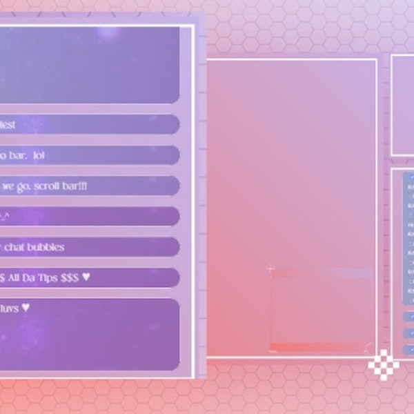 Fan Site Custom CSS Galaxy Chat Bubbles | Fansly - OBS