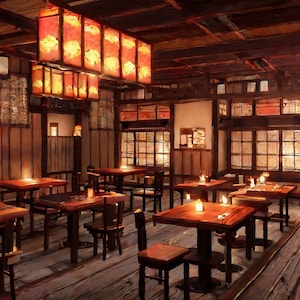 Animated VTuber Background - Warm Tavern Aesthetic