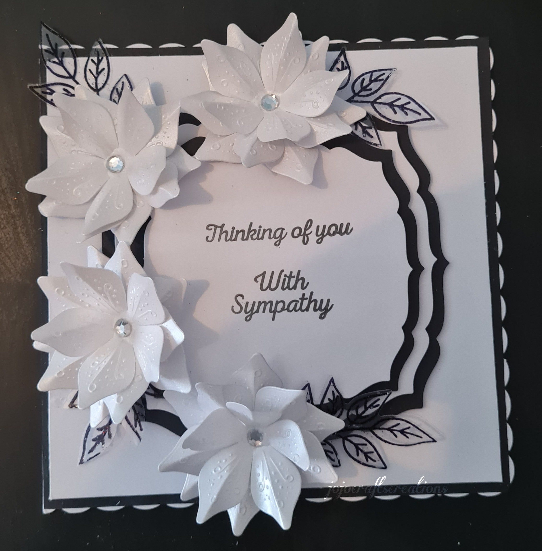 Luxury Sympathy Card Handmade in Uk Etsy