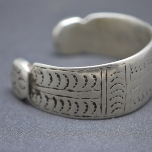 Old Berber Bracelet Silver - 1920s , Antique Moroccan Bracelet