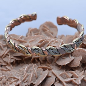 Handmade Bracelet Brass Medical Brass Tuareg Cuff