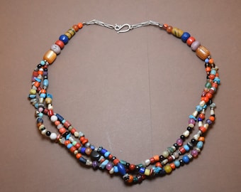 Berber Old Beaded Necklace - Middle Atlas Morocco