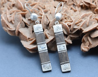 Tuareg Earrings Ebony Silver Handmade