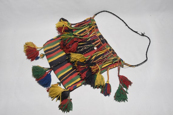 Berber wool Bag , old Berber Shoulder Bags Wool H… - image 1