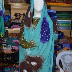 Tuareg melhfa dress woman , scarf tuareg woman , handmade tuareg scarf melhfa