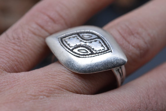 Handmade Tuareg Silver Ring: Berber Tribal Jewelry - Etsy