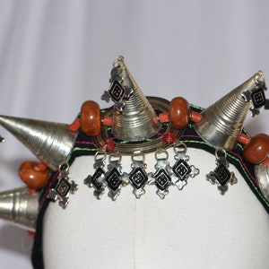 Bandeau berbère marocain, coiffure berbère tribale , Asni Crown , Berber Crown , Moroccan Crown