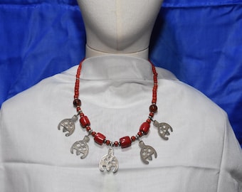 Berber Old Beaded Necklace - Middle Atlas Morocco