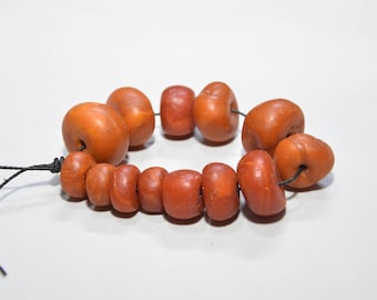 Old Beads A-M-B-A-R para fabricación de collar berbère, perlas étnicas berbères
