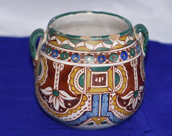 Moroccan Ceramic Bowl: Antique Islamic Pottery