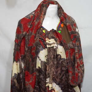 Tuareg Cotton Melhfa Dress: Saharan Desert Clothing