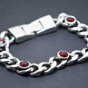 Vintage Cuban Bracelet With Red bead