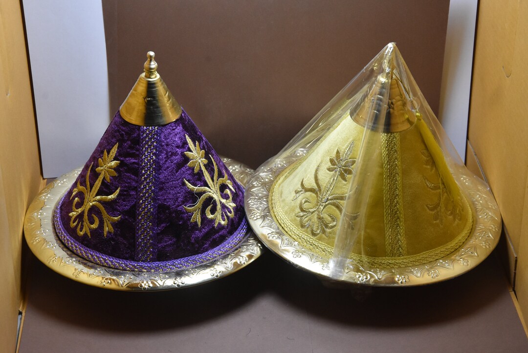 Moroccan Pair Brass Metal Tagine Serving Dish With Cover Etsy