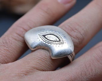 Bague touareg faite main en argent sterling