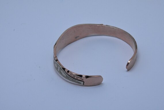 Simple Solid Brass Tuareg Bracelet / Bangle / Boh… - image 3