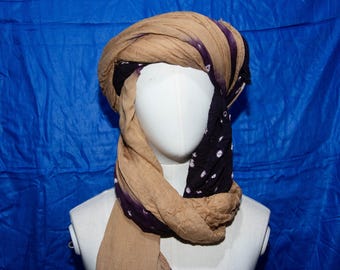Tuareg Cotton Scarf: Berber Sahara Headband Ornament