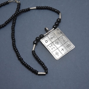Tuareg Necklace Amulet Pendant Silver Vintage