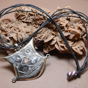 Vintage Tuareg Amulet: Berber Silver Brass Talisman